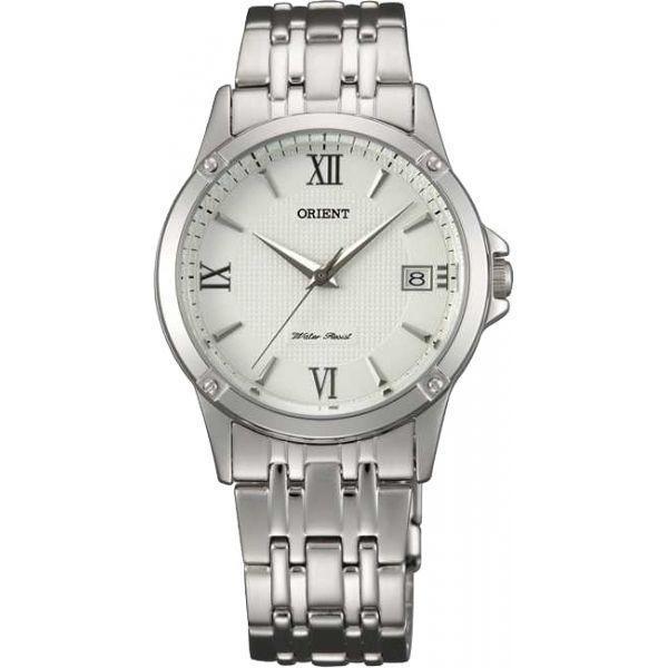 Orient Orient UNF5003W (FUNF5003W)  FUNF5003W  женские часы белый циферблат, браслет  — вид спереди