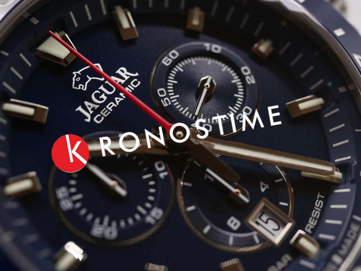 Jaguar Jaguar Ceramic J1022/2 кварцевые мужские часы часы крупный план синий циферблата