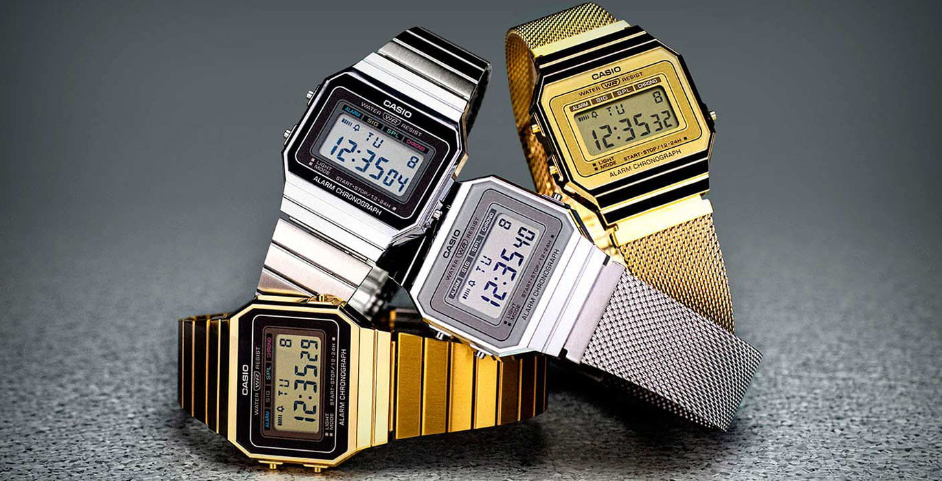Casio Casio Collection A700WEG-9A кварцевые мужские часы часы крупный план черный циферблата