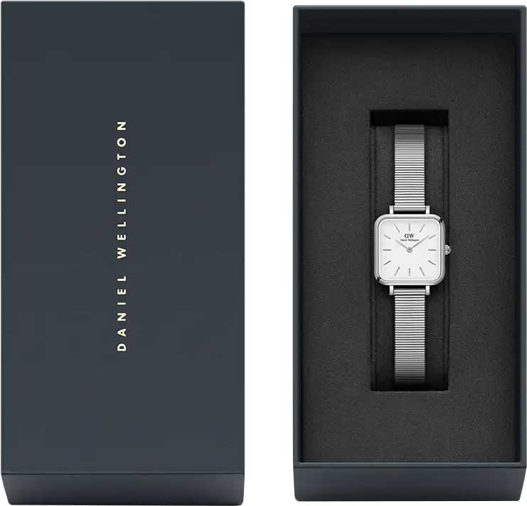 Daniel Wellington Daniel Wellington Quadro Studio DW00100521 кварцевые женские часы часы крупный план белый циферблата