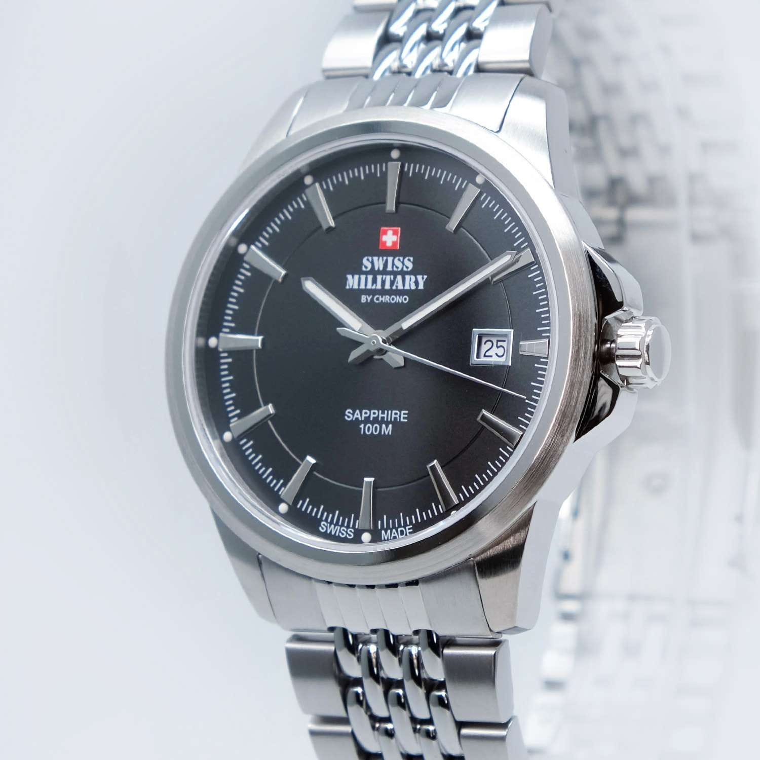 Swiss Military by Chrono Swiss Military by Chrono Classic SM34104.01 , наручные мужские часы фото под углом