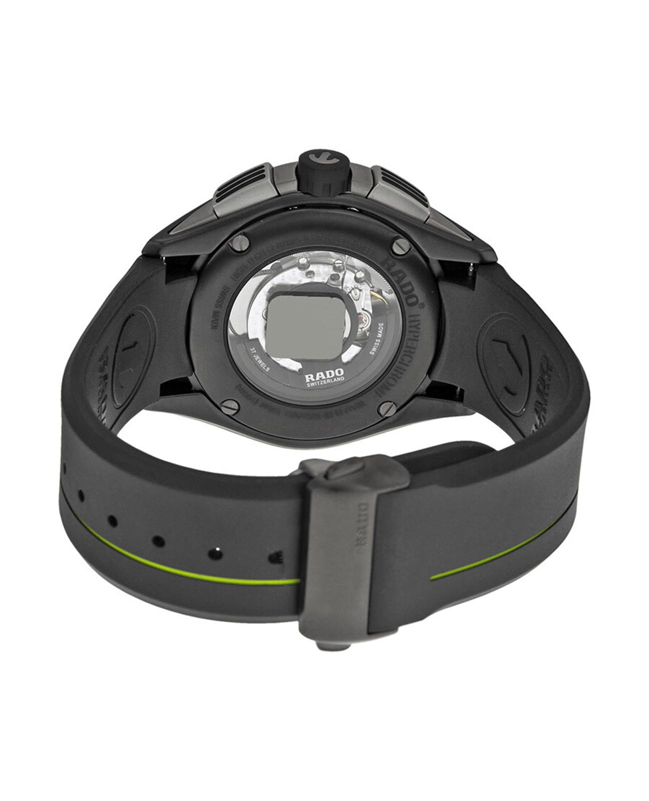 Rado Rado HyperChrome Automatic Chronograph R32525179, hyperchrome швейцария мужские часы на браслете каучук боковой вид