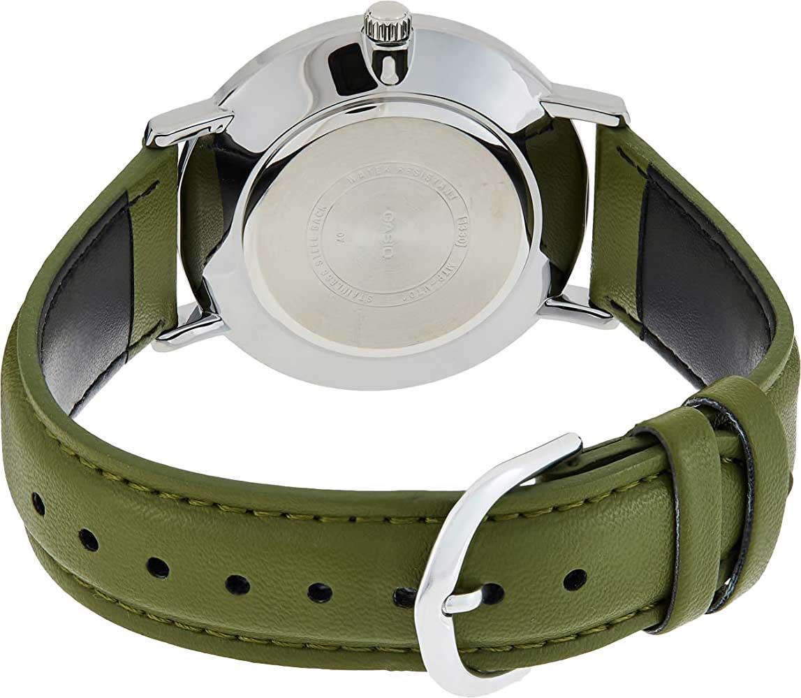 Casio Casio Collection MTP-VT01L-3BUDF (MTP-VT01L-3B), collection япония мужские часы на браслете кожаный боковой вид