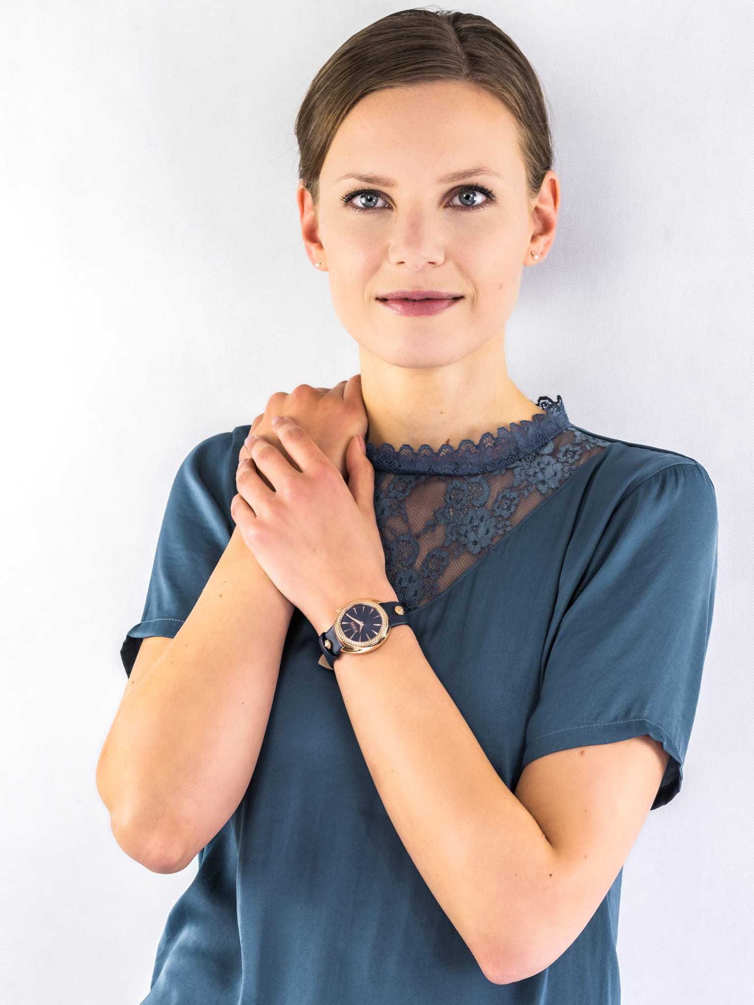 Versus Versace VSPHF0520 женские часы синий циферблат на запястье