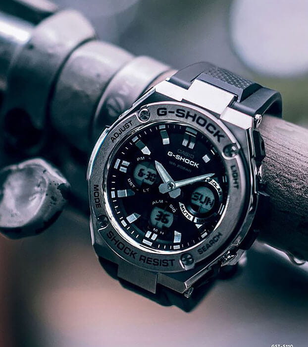 Casio Casio G-Shock GST-W110-1A GST G-Steel — детали корпуса и полимер