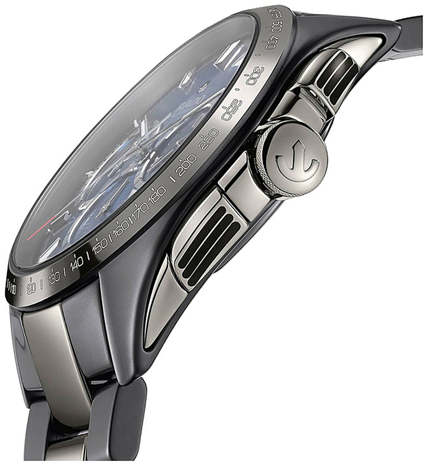 Rado Rado Hyperchrome Automatic Chronograph R32024202, hyperchrome швейцария мужские часы на браслете плазменная керамика + ceramos™ боковой вид