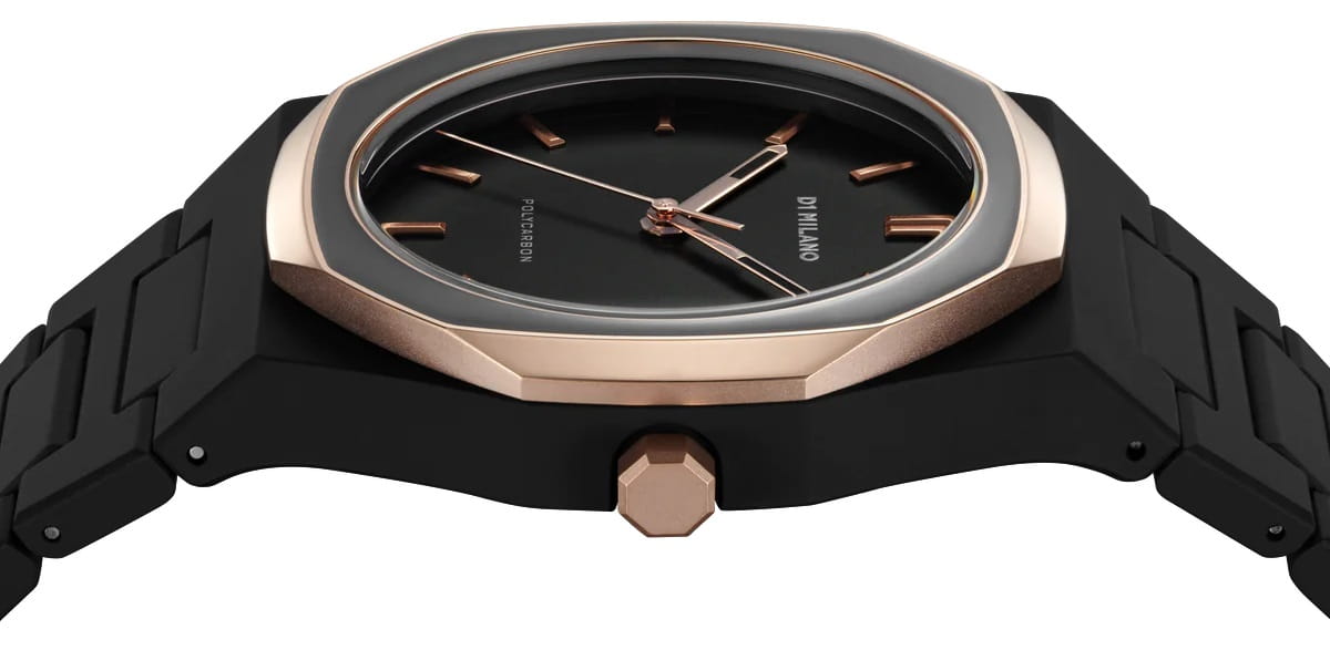 Оригинальные часы D1 Milano D1 Milano Polycarbon PCBJ35 кварцевые калибр механизма seiko общий вид