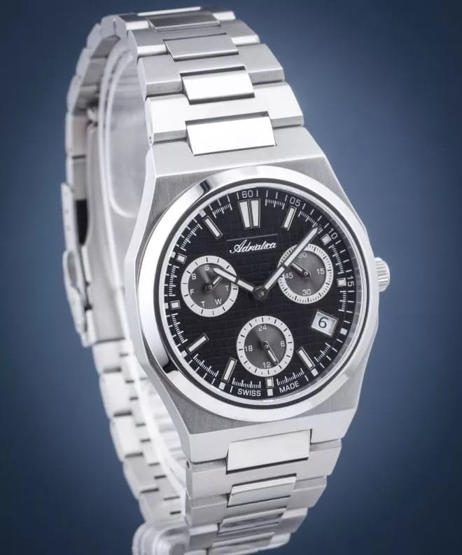 Adriatica Adriatica Portofino A8326.5114QF кварцевые мужские часы часы крупный план черный циферблата