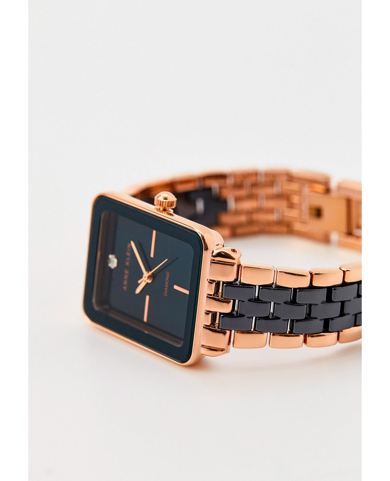 Anne Klein Anne Klein Diamond Dial 3668NVRG , наручные женские часы фото под углом