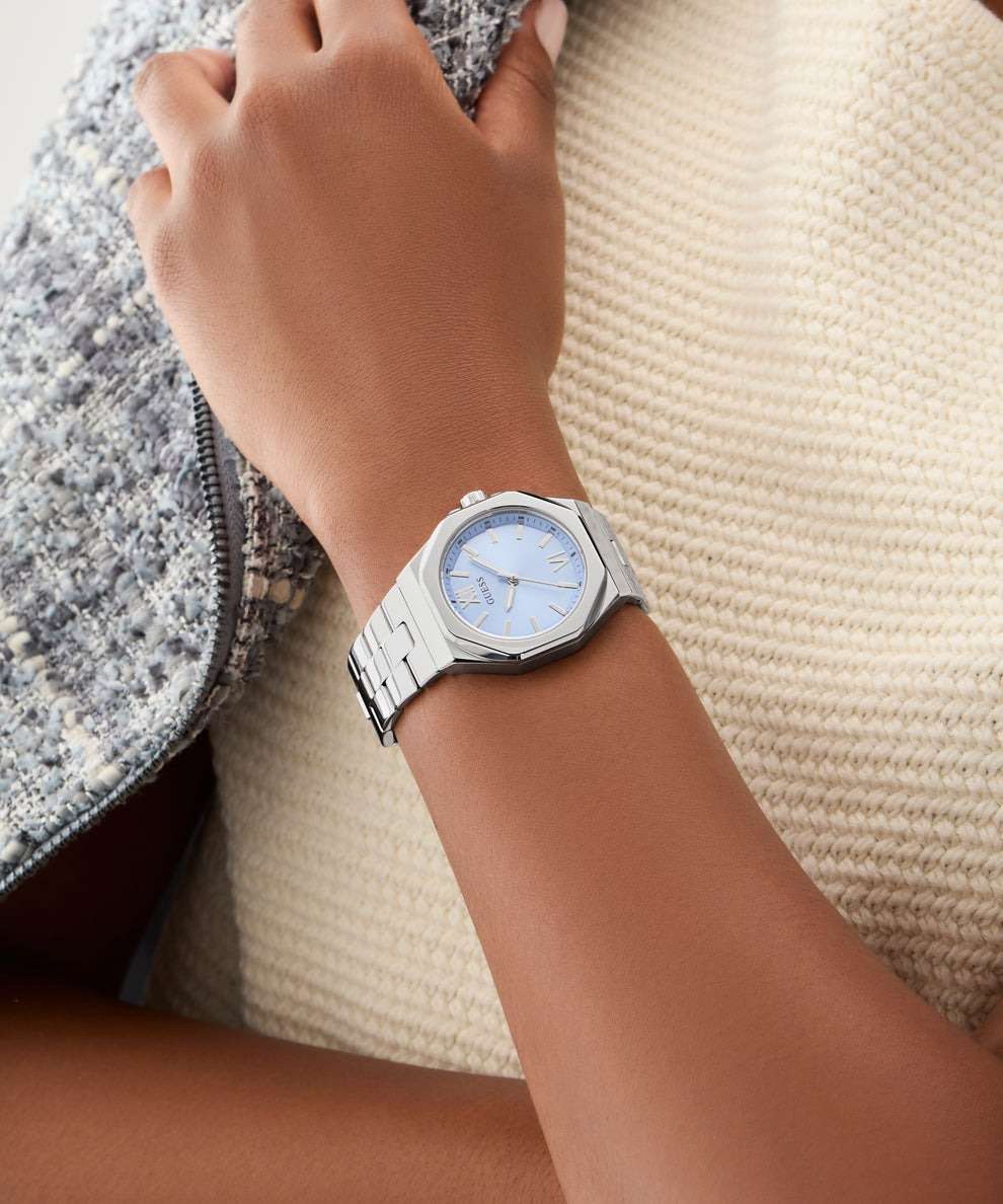 Guess Guess Dress GW0873L1 женские часы голубой циферблат на запястье