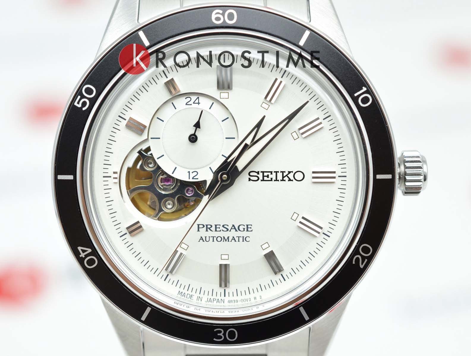 Seiko Seiko Presage SSA423J1,  япония мужские часы на браслете нержавеющая сталь боковой вид