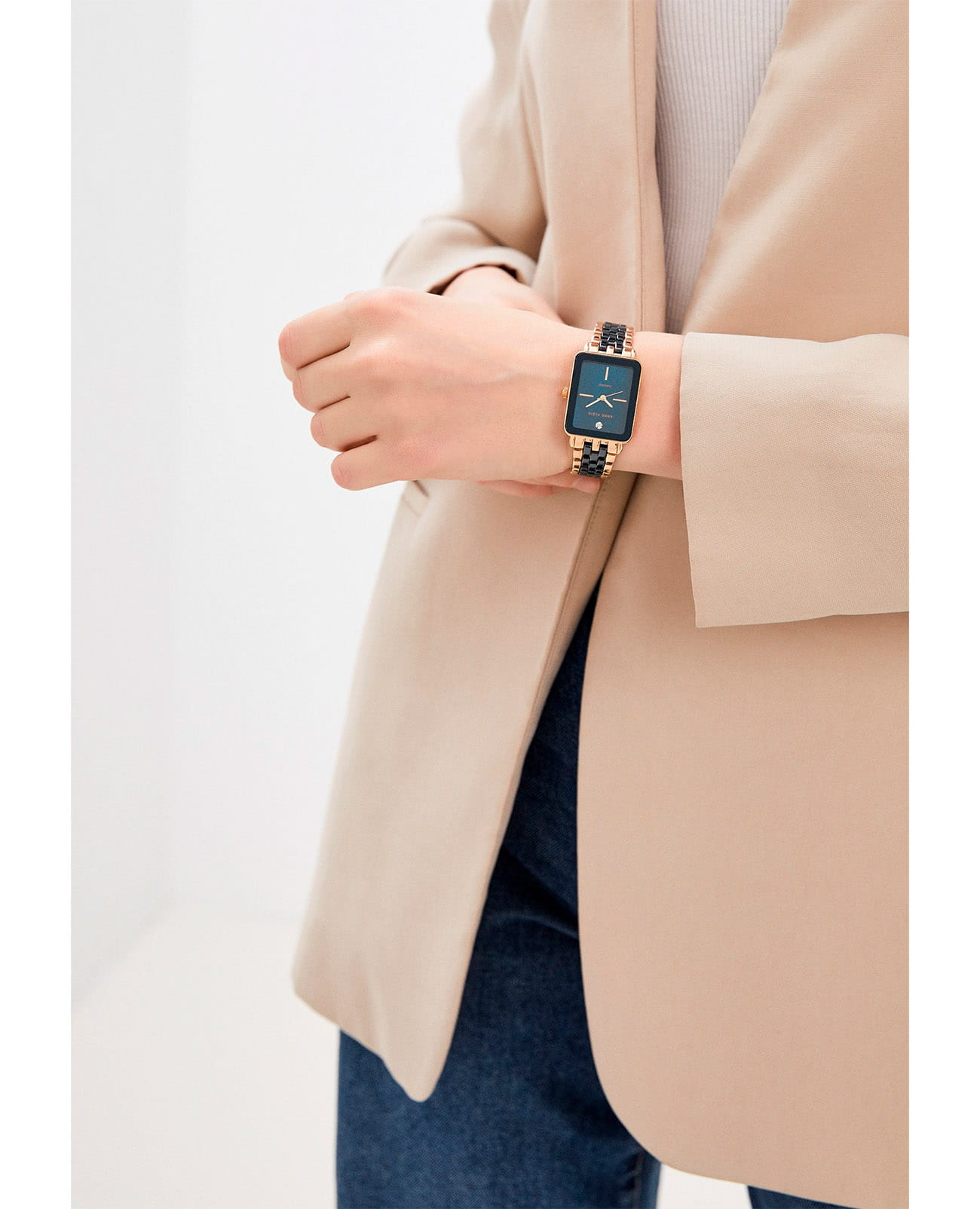 Anne Klein Anne Klein Diamond Dial 3668NVRG  - задняя крышка металл корпуса, сша часы