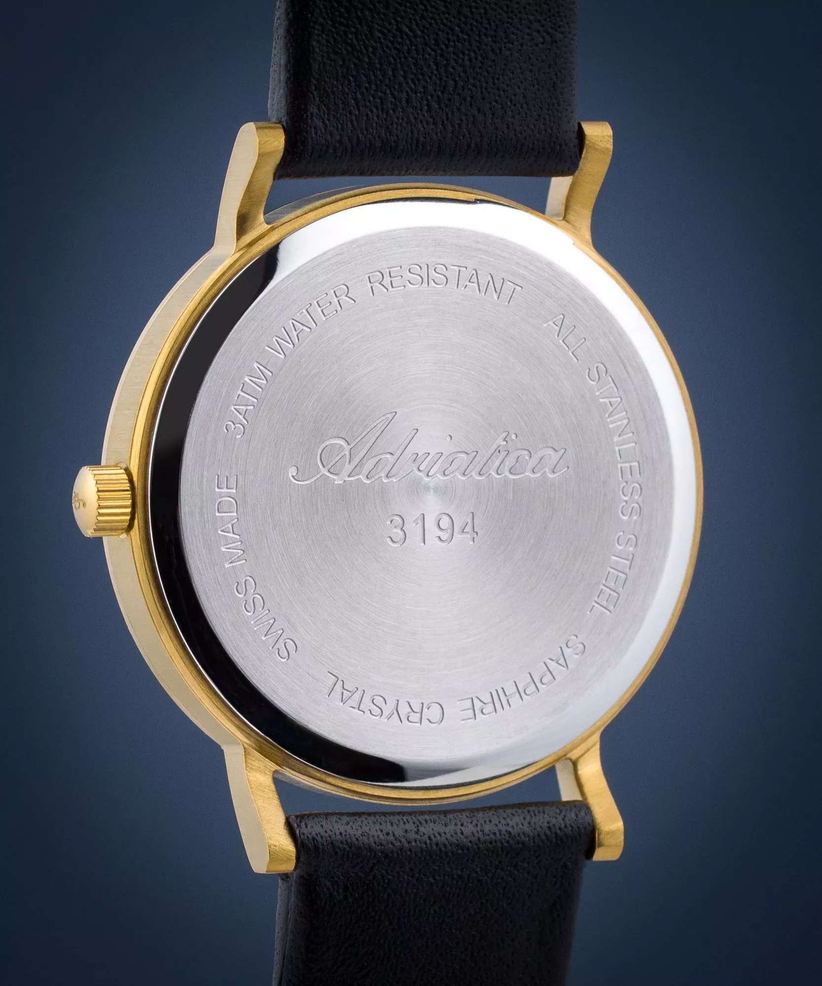 Adriatica Adriatica Pairs A3194.1264Q,  швейцария женские часы на браслете кожаный боковой вид