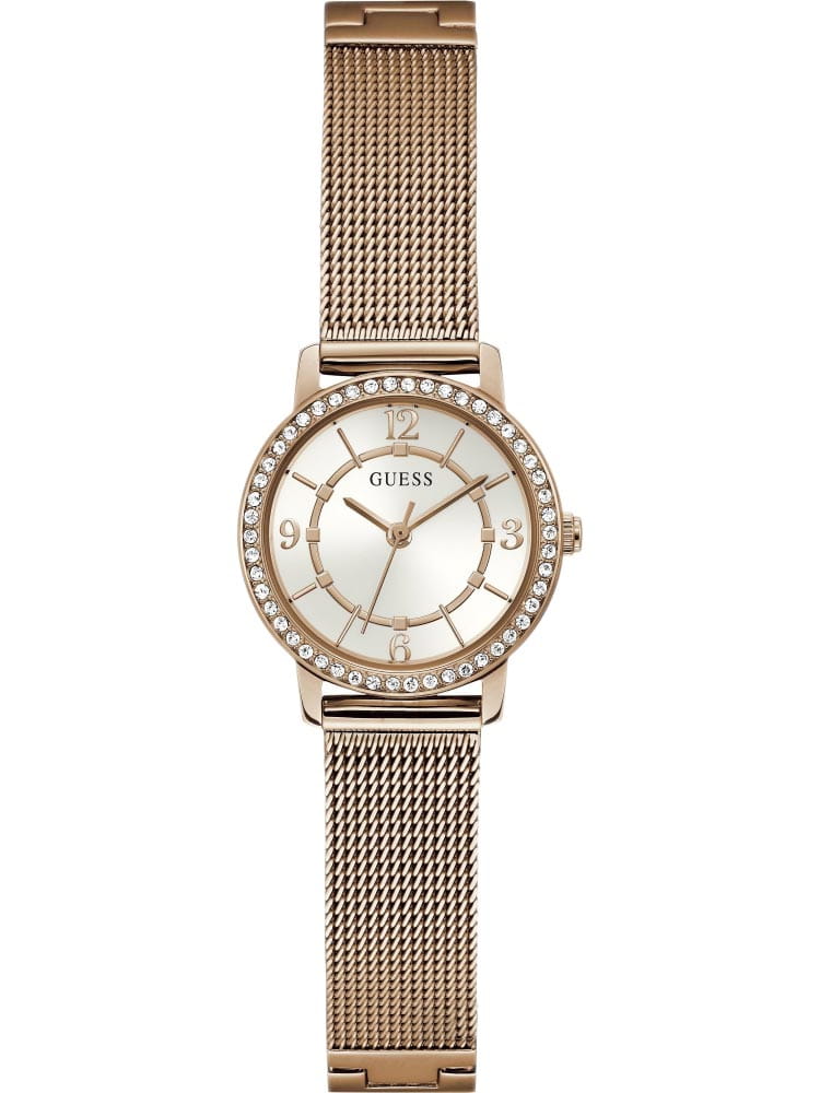 Guess Guess Melody GW0534L3  GW0534L3 кварцевые женские часы серебристый циферблат, браслет сталь с ip покрытием — вид спереди