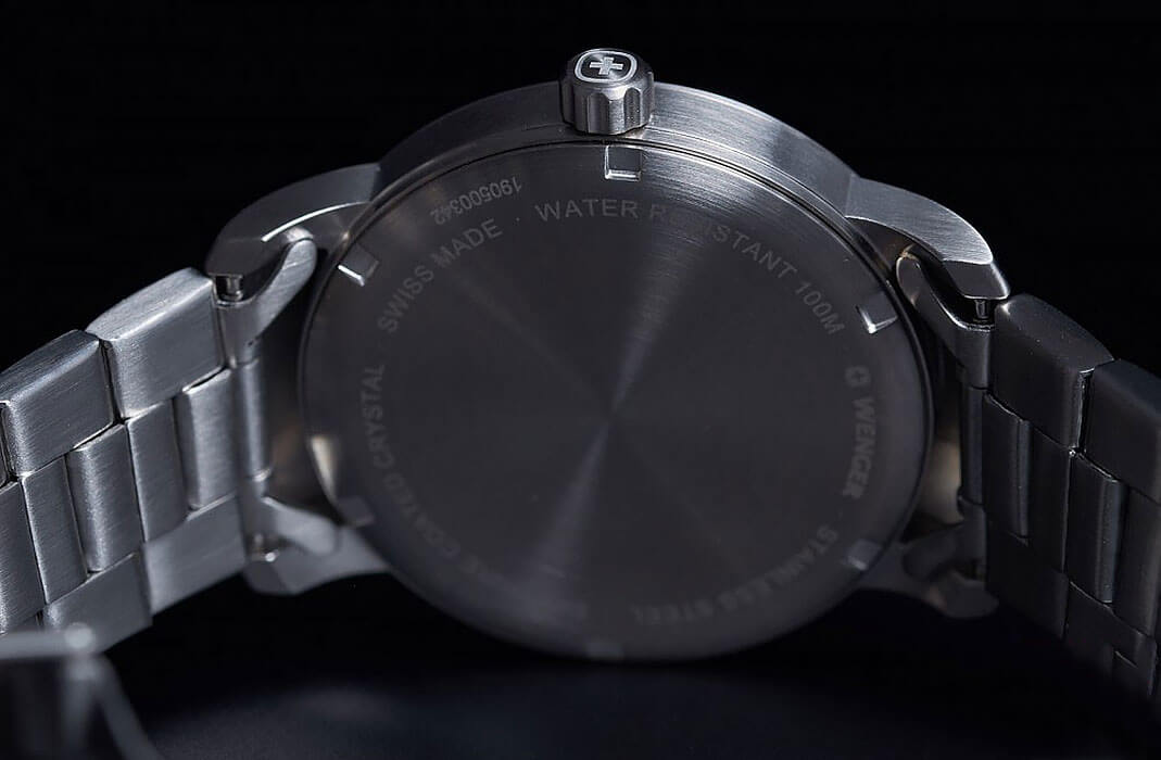 Оригинальные часы  Wenger Avenue 01.1641.116 кварцевые калибр механизма  общий вид