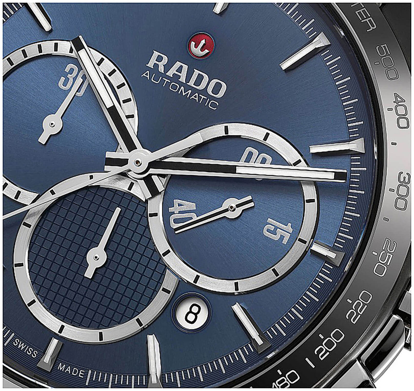 Оригинальные часы Rado Rado Hyperchrome Automatic Chronograph R32024202 механические калибр механизма eta 2894-2 общий вид