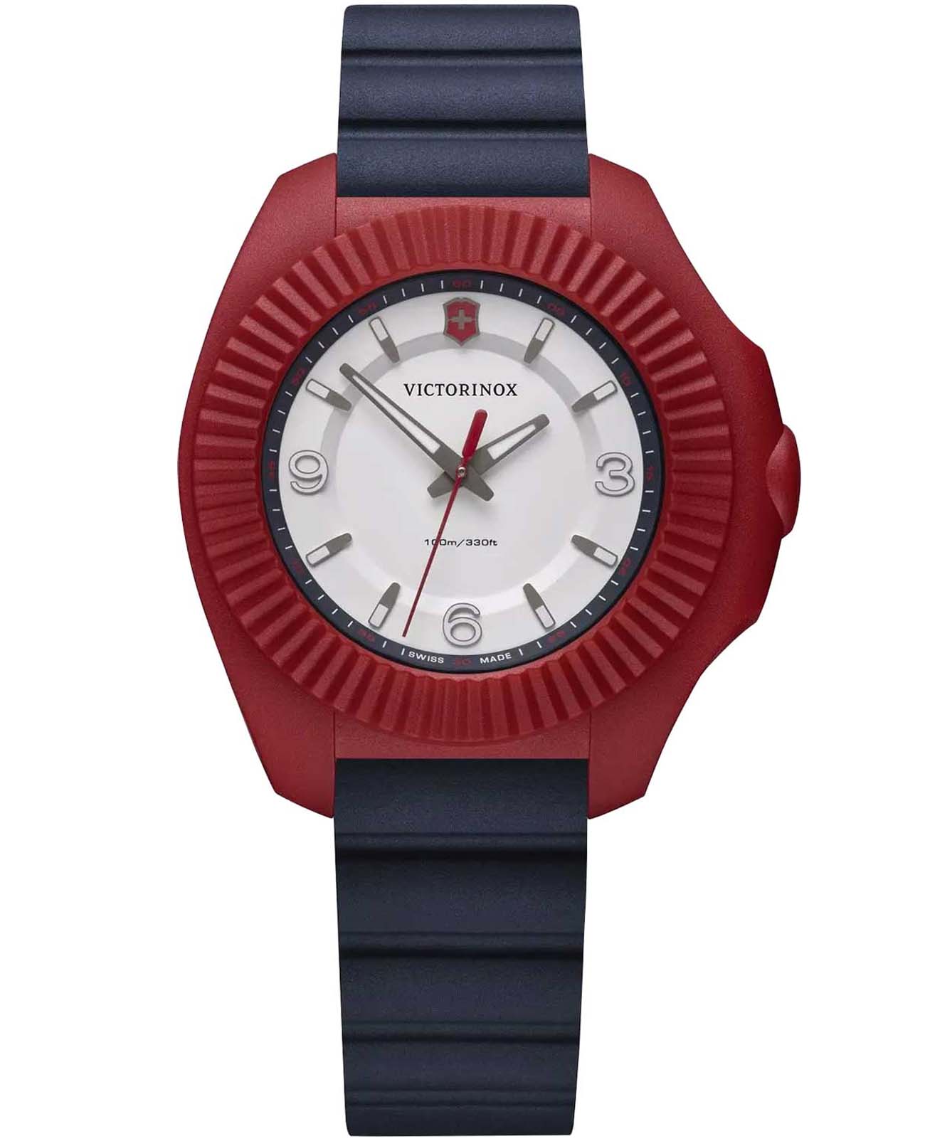 Victorinox Victorinox I.N.O.X. V 241919 кварцевые женские часы часы крупный план белый циферблата