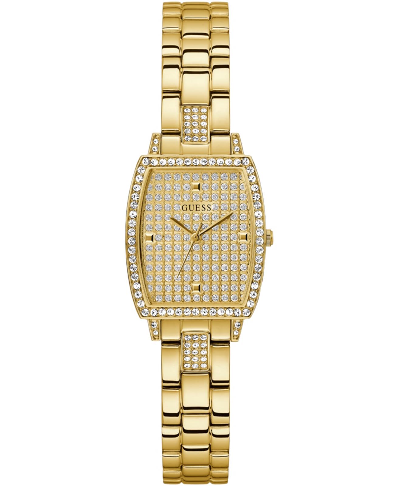 Guess Guess Briljant GW0611L2  GW0611L2 кварцевые женские часы золотой циферблат, браслет нержавеющая сталь с ip-покрытием — вид спереди