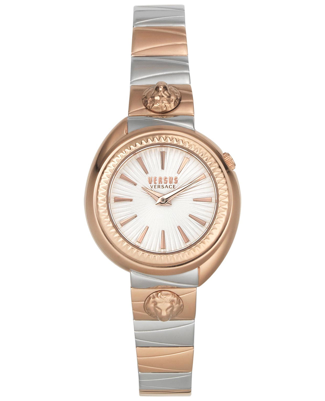 Versus Versace VSPVW1320  VSPVW1320 кварцевые женские часы белый циферблат, браслет сталь с ip покрытием — вид спереди