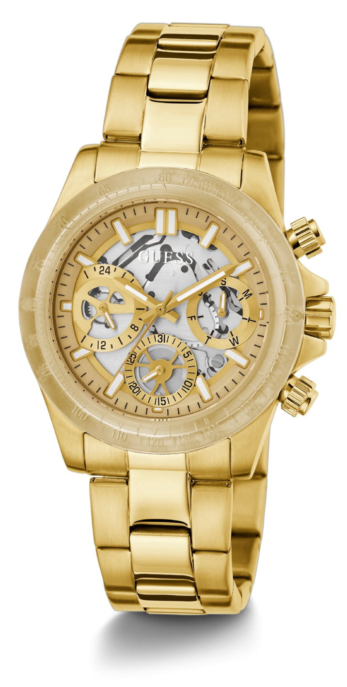 Guess Guess Mirage GW0557L1 кварцевые женские часы часы крупный план золотой циферблата