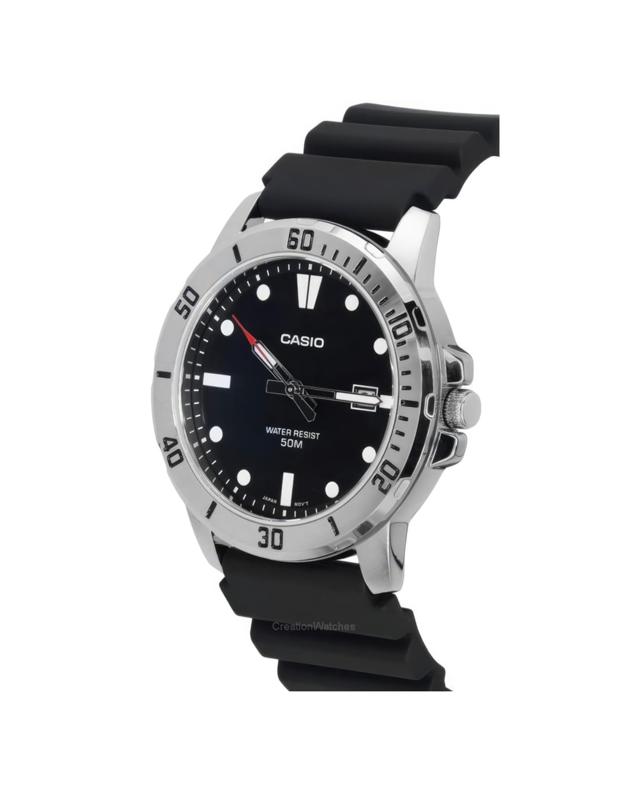 Casio Casio Collection MTP-VD01-1EVUDF (MTP-VD01-1E) мужские часы черный циферблат на запястье