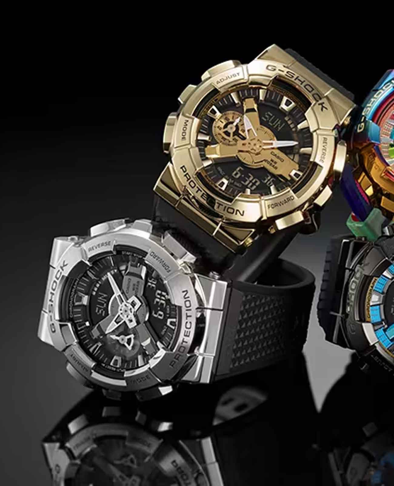 Casio Casio G-Shock GM-110GC-1ADR мужские часы черный циферблат на запястье