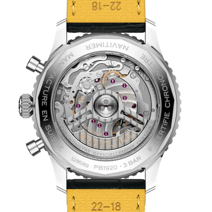 Оригинальные часы Breitling Breitling Navitimer B19 Chronograph 43 Perpetual Calendar PB1920251C1P1 механические калибр механизма breitling b19 общий вид