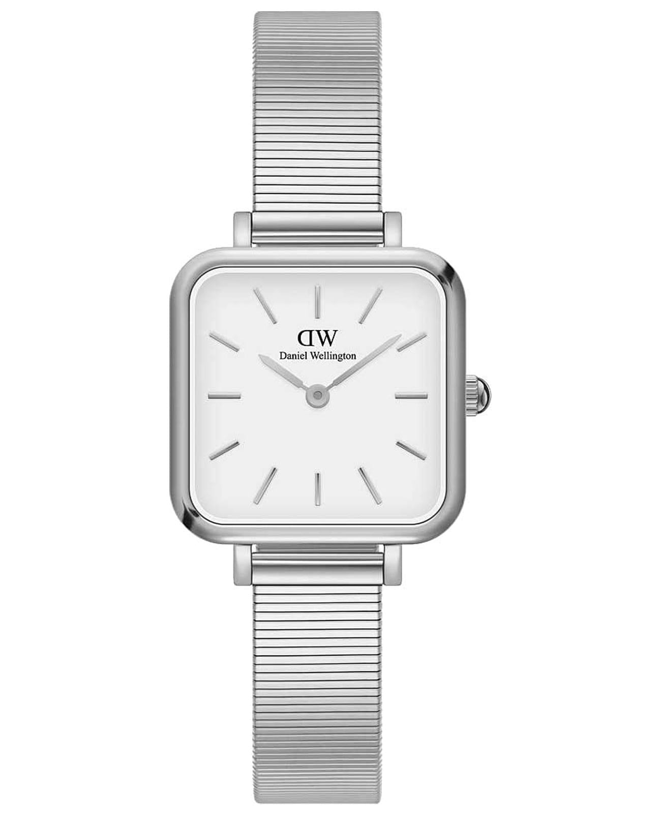 Daniel Wellington Daniel Wellington Quadro Studio DW00100521  DW00100521 кварцевые женские часы белый циферблат, браслет нержавеющая сталь — вид спереди