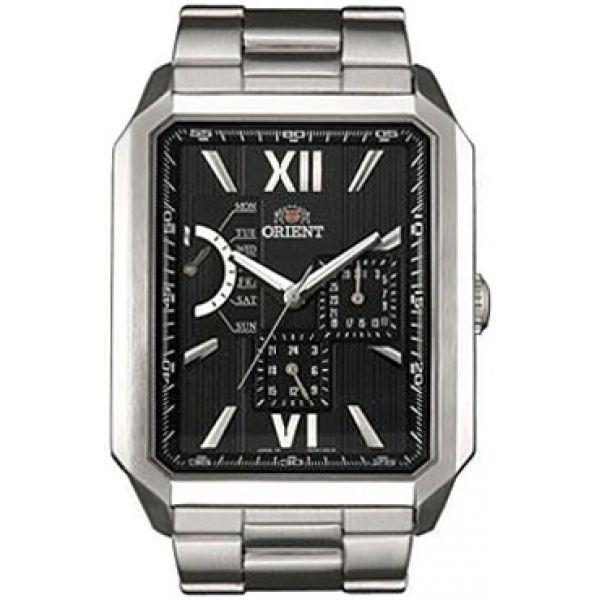 Orient Orient UUAD003B (FUUAD003B)  FUUAD003B  мужские часы черный циферблат, браслет  — вид спереди