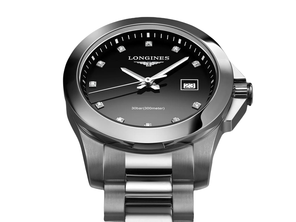 Longines Longines Conquest L3.376.4.57.6 , наручные женские часы фото под углом