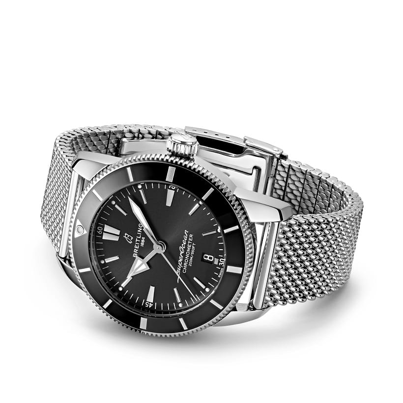 Breitling Breitling Superocean Heritage B20 Automatic 44 AB2030121B1A1, superocean heritage швейцария мужские часы на браслете нержавеющая сталь боковой вид