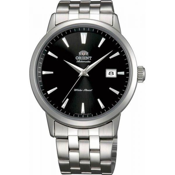 Orient Orient ER27009B (FER27009B)  FER27009B механические мужские часы черный циферблат, браслет нержавеющая сталь — вид спереди