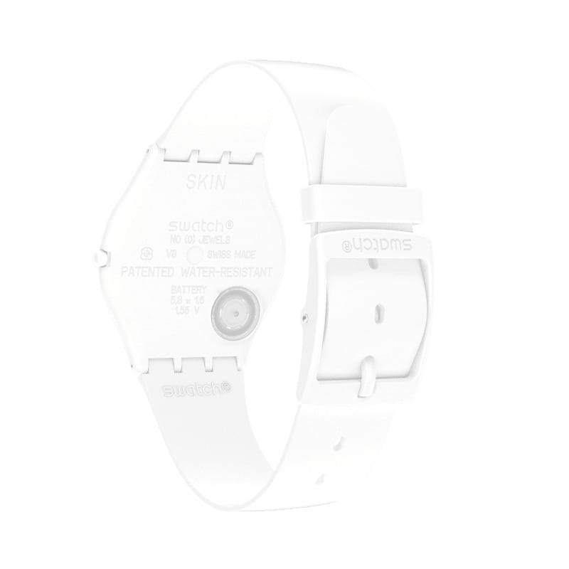 Swatch Swatch Skin Classic Bioceramic SS09W100, skin швейцария женские часы на браслете силикон боковой вид