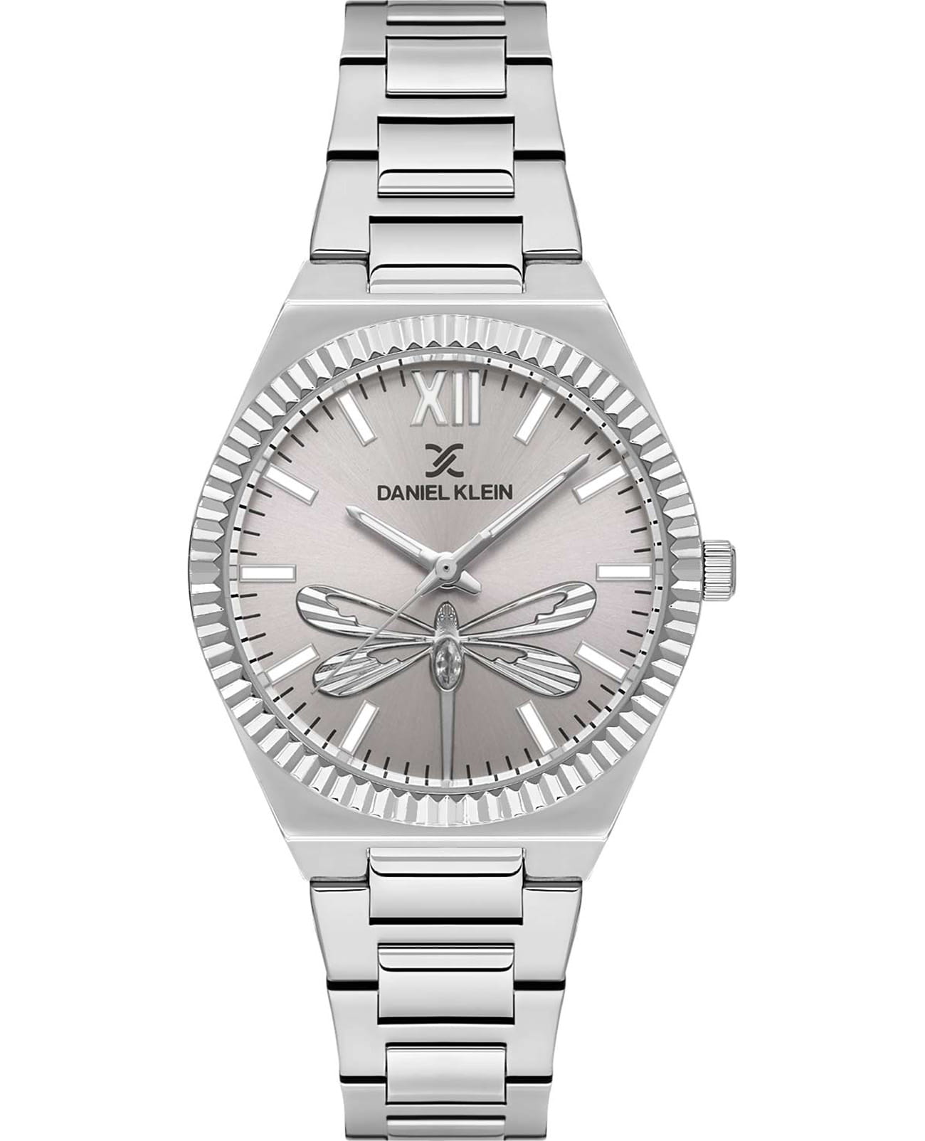 Daniel Klein Daniel Klein Premium DK.1.13712-1  DK.1.13712-1 кварцевые женские часы серебристый циферблат, браслет нержавеющая сталь — вид спереди