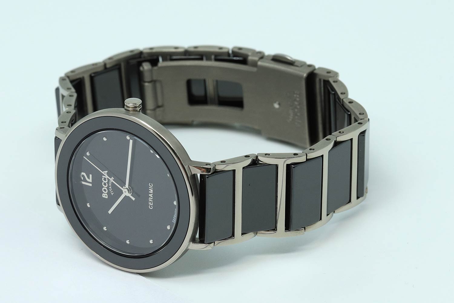 Boccia Titanium Boccia Titanium 3331-02 женские часы черный циферблат на запястье