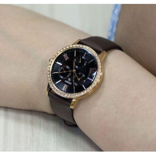 Orient Orient UT0H001T (FUT0H001T) женские часы коричневый циферблат на запястье