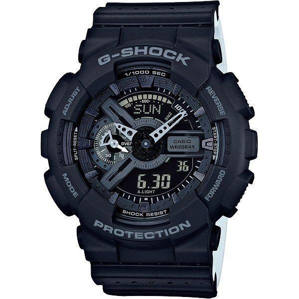 Casio Casio G-Shock GA-110LP-1A GA-110 GA-110LP-1A электронные мужские часы черный циферблат, браслет пластик — вид спереди