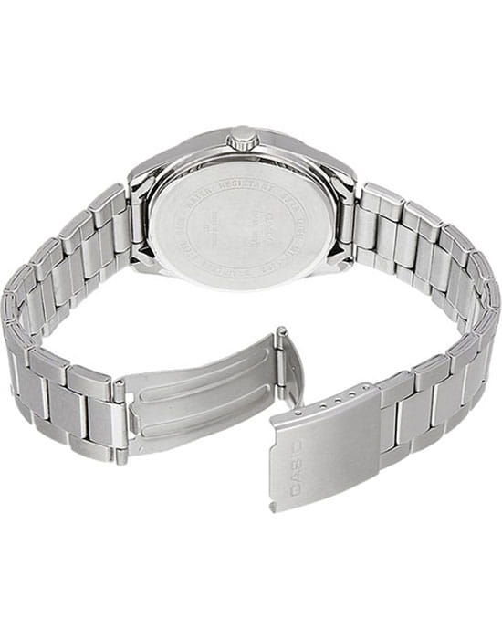 Casio Casio MTP-1302PD-2A кварцевые мужские часы часы крупный план синий циферблата