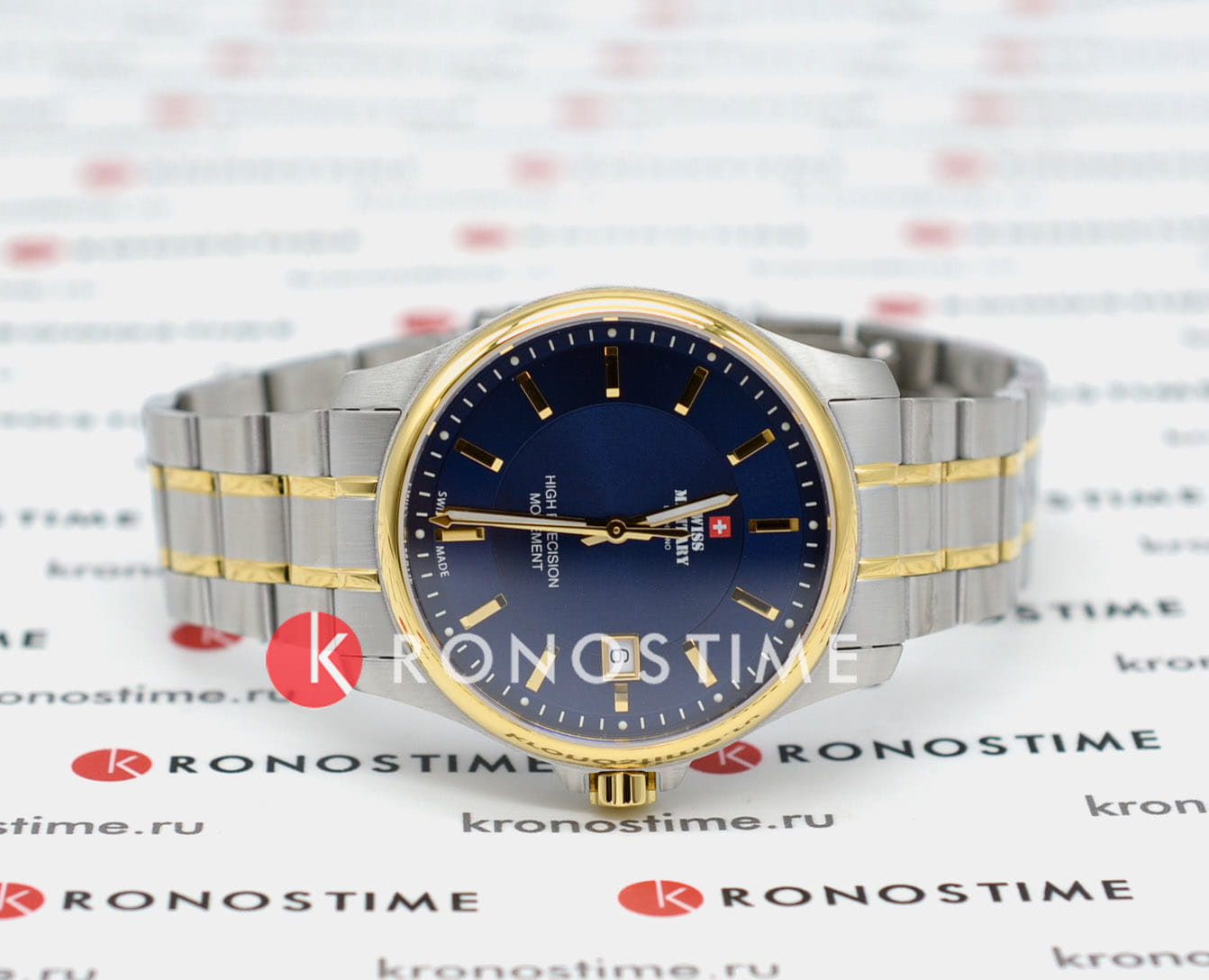 Swiss Military by Chrono Swiss Military by Chrono Сверхточные SM30200.06 , наручные мужские часы фото под углом