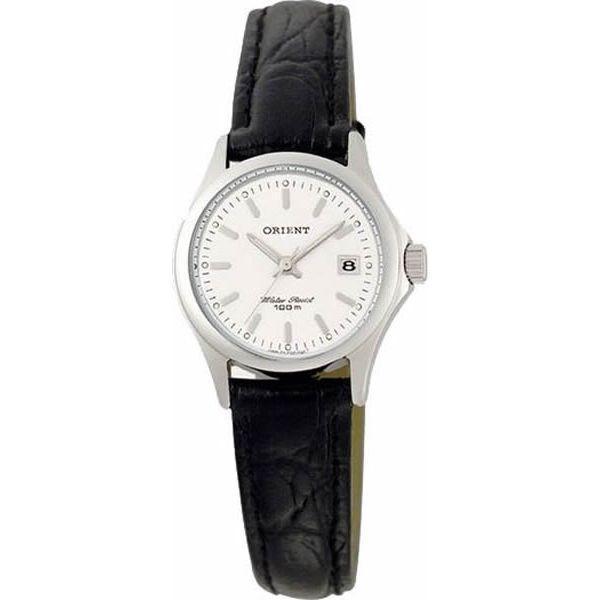 Orient Orient SZ2F004W (FSZ2F004W)  FSZ2F004W  женские часы белый циферблат, браслет кожа + текстиль — вид спереди