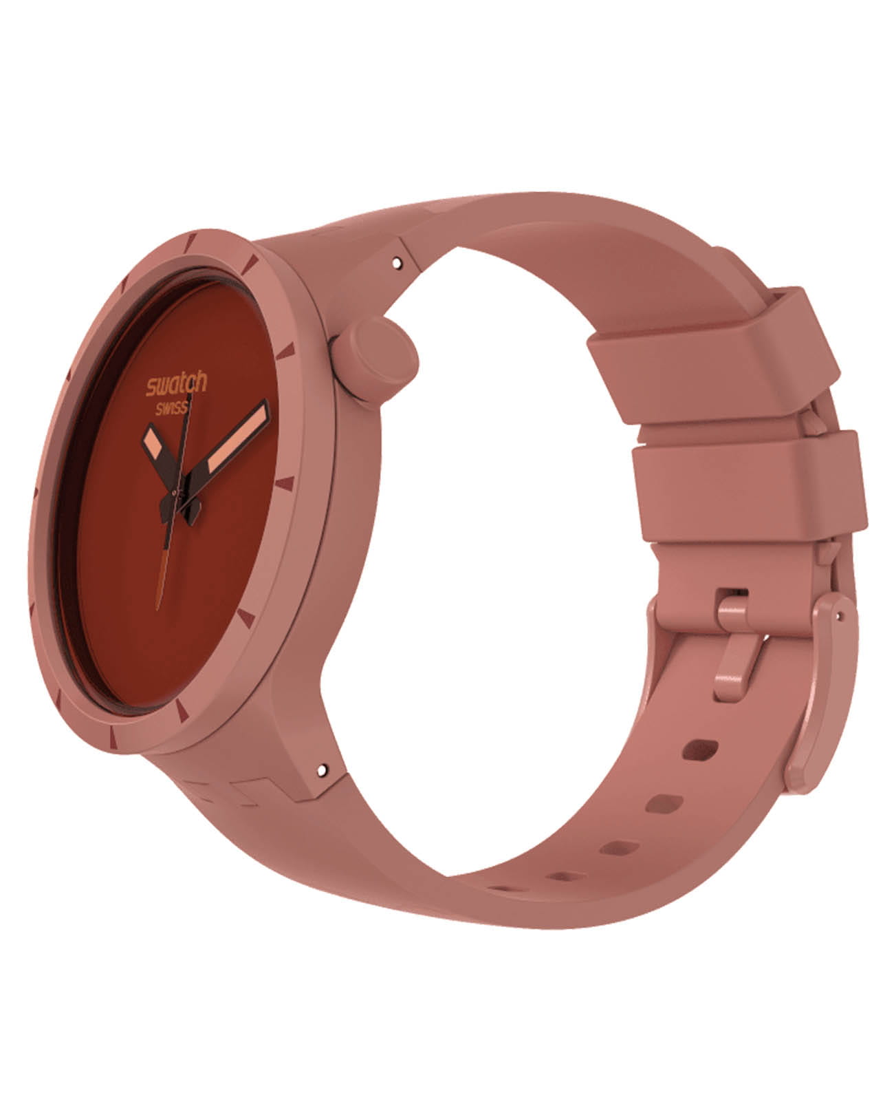 Swatch Swatch Big Bold Bioceramic SB03R100 мужские часы красный циферблат на запястье