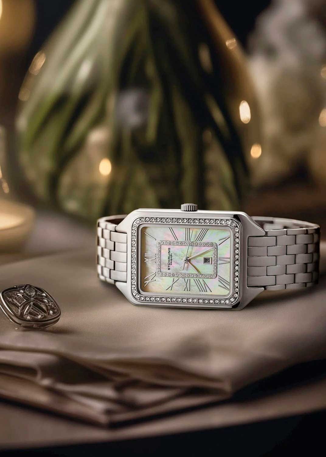 Оригинальные часы Stuhrling Stuhrling Lustra 4061.1 кварцевые калибр механизма  общий вид