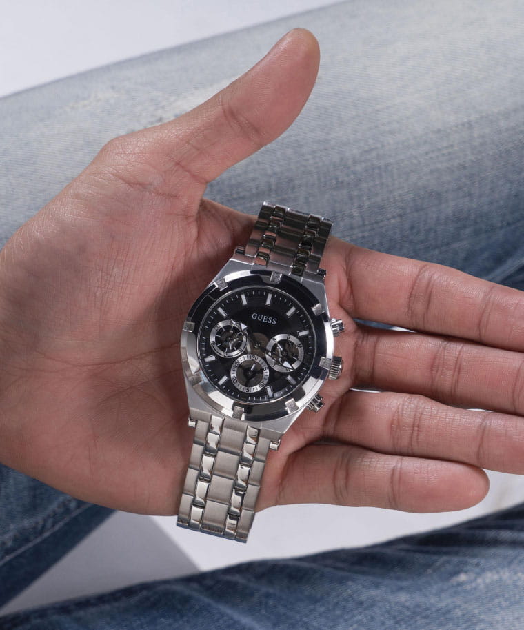 Guess Guess GW0260G1 мужские часы черный циферблат на запястье