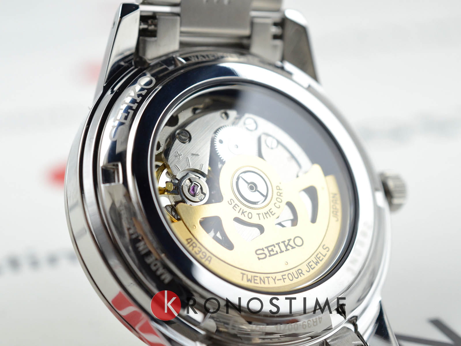 Seiko Seiko Presage SSA423J1  - задняя крышка металл сталь корпуса, япония часы