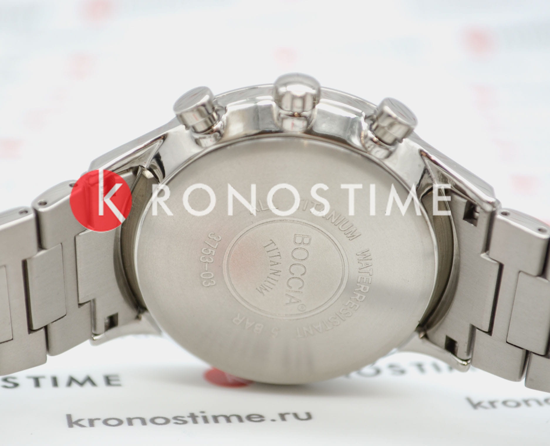 Boccia Titanium Boccia Titanium Circle-Oval 3753-03  - задняя крышка титан корпуса, германия часы