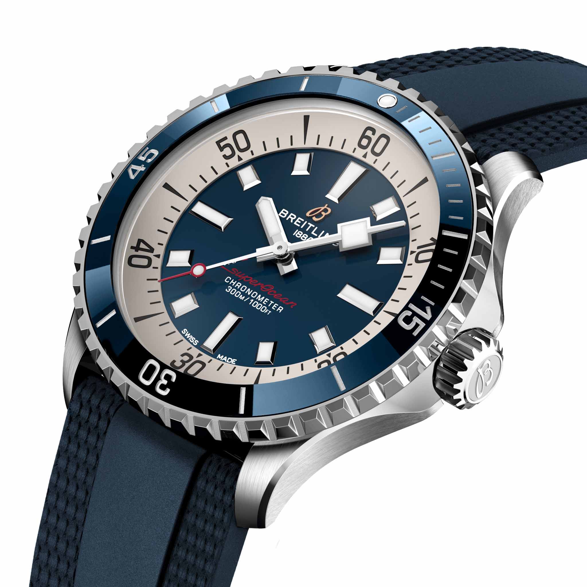 Breitling Breitling Superocean Automatic 42 A17375E71C1S1 механические мужские часы часы крупный план  циферблата