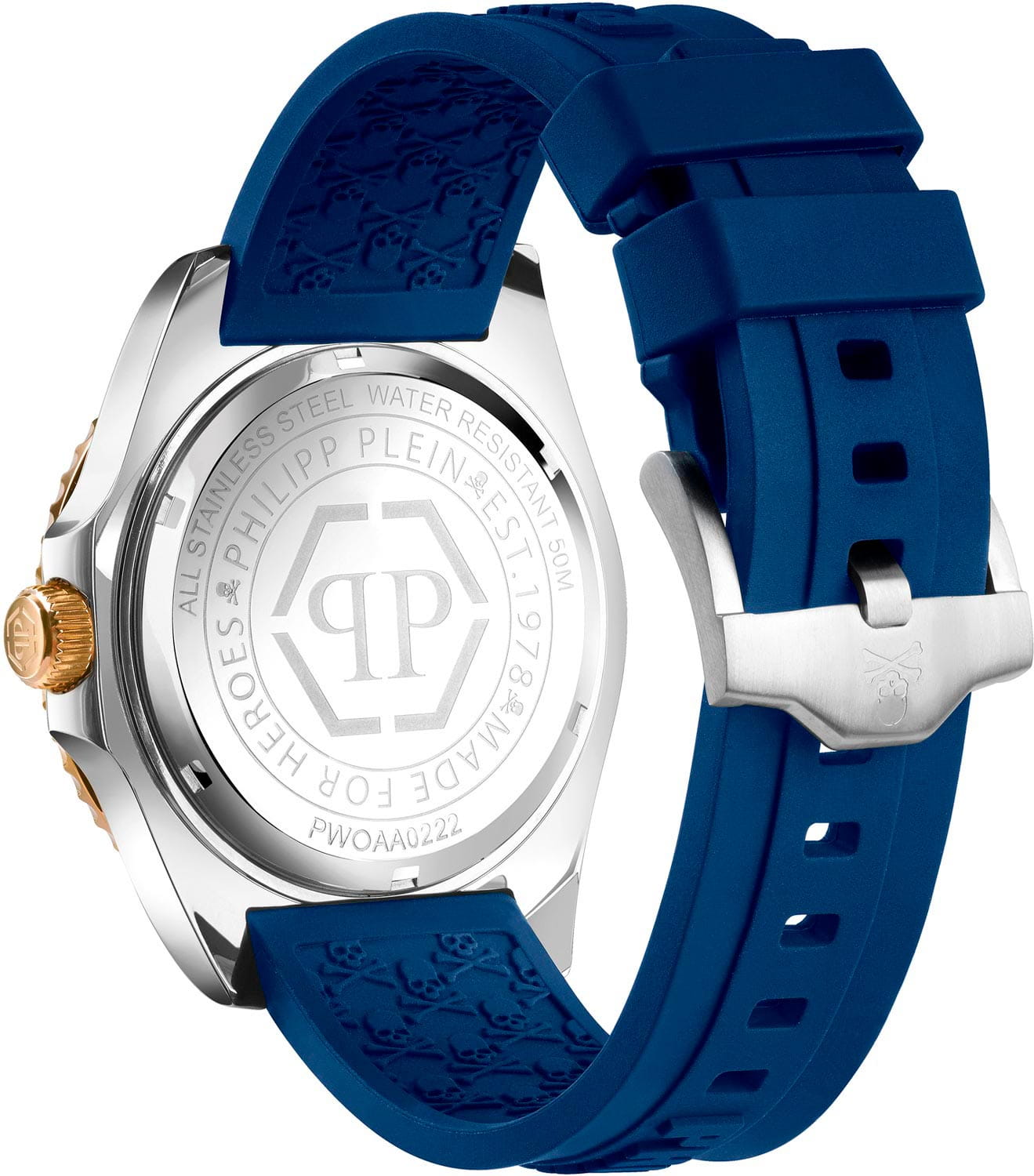 Оригинальные часы Philipp Plein Philipp Plein The Skull PWOAA0222 кварцевые калибр механизма miyota 2035  общий вид