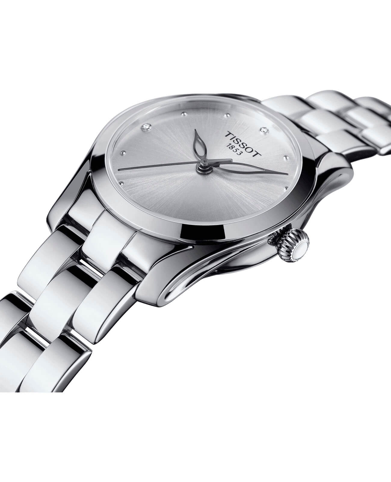 Tissot Tissot T-Wave T112.210.11.036.00, t-lady швейцария женские часы на браслете нержавеющая сталь боковой вид