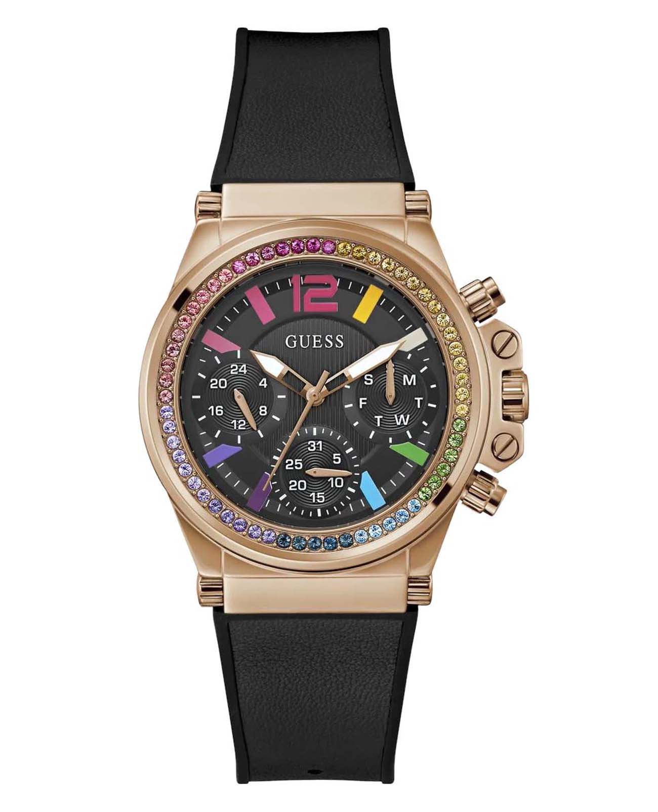 Guess Guess Sport GW0562L3  GW0562L3 кварцевые женские часы  циферблат, браслет силикон — вид спереди