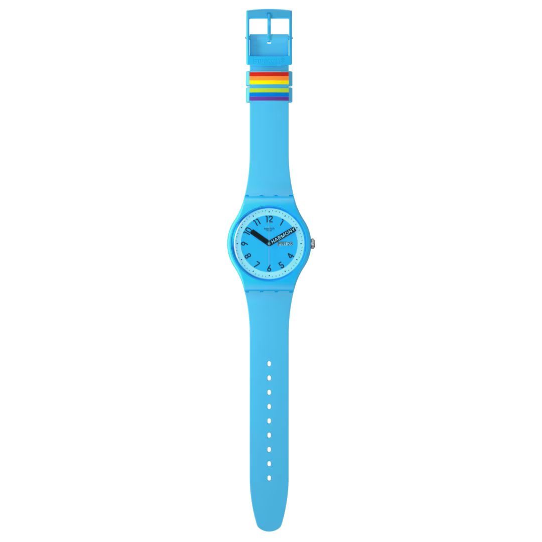 Swatch Swatch New Gent Biosourced SO29S702, gent швейцария мужские часы на браслете силикон боковой вид
